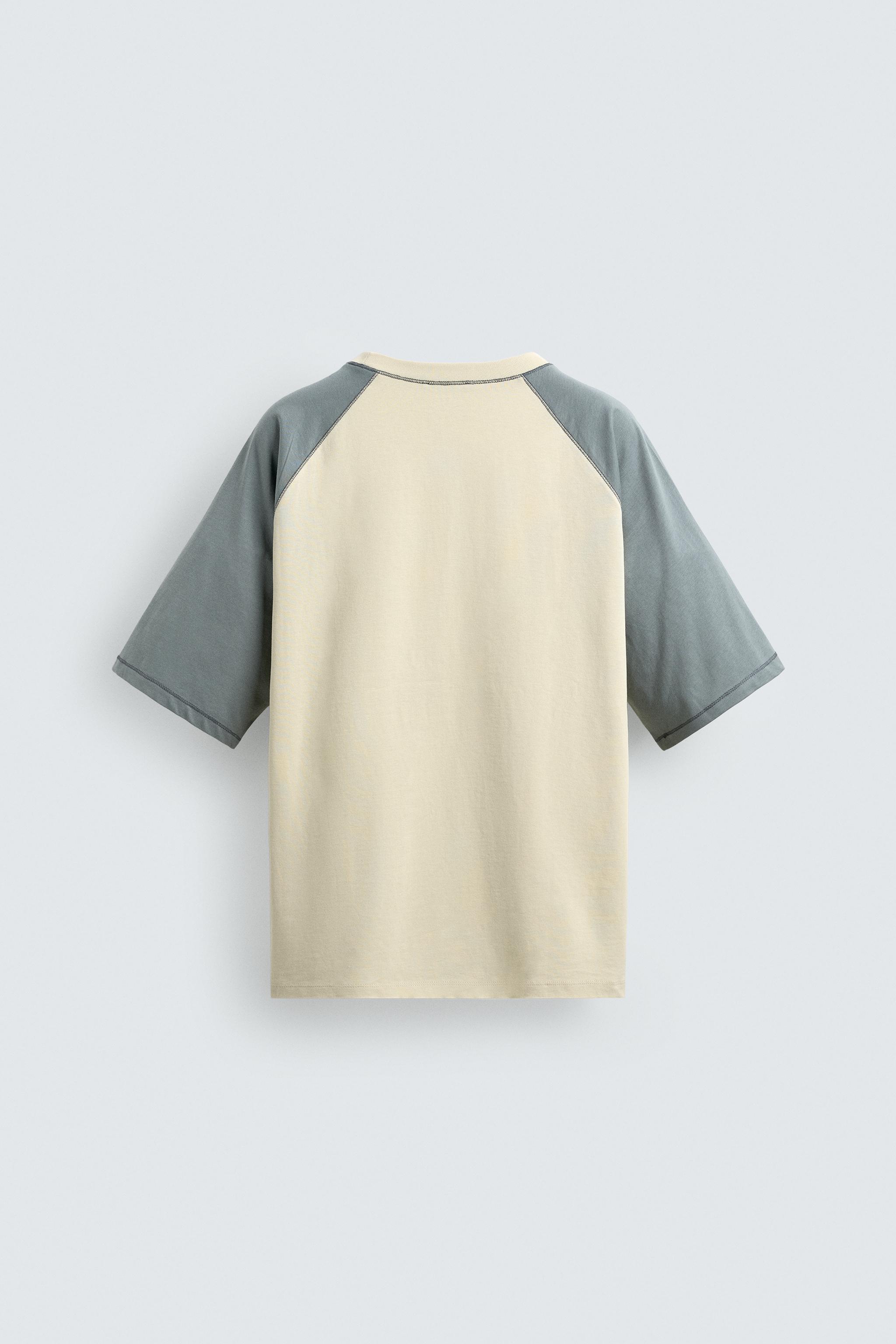 T-SHIRT COLOR BLOCK À PIÈCE BIMATIÈRE